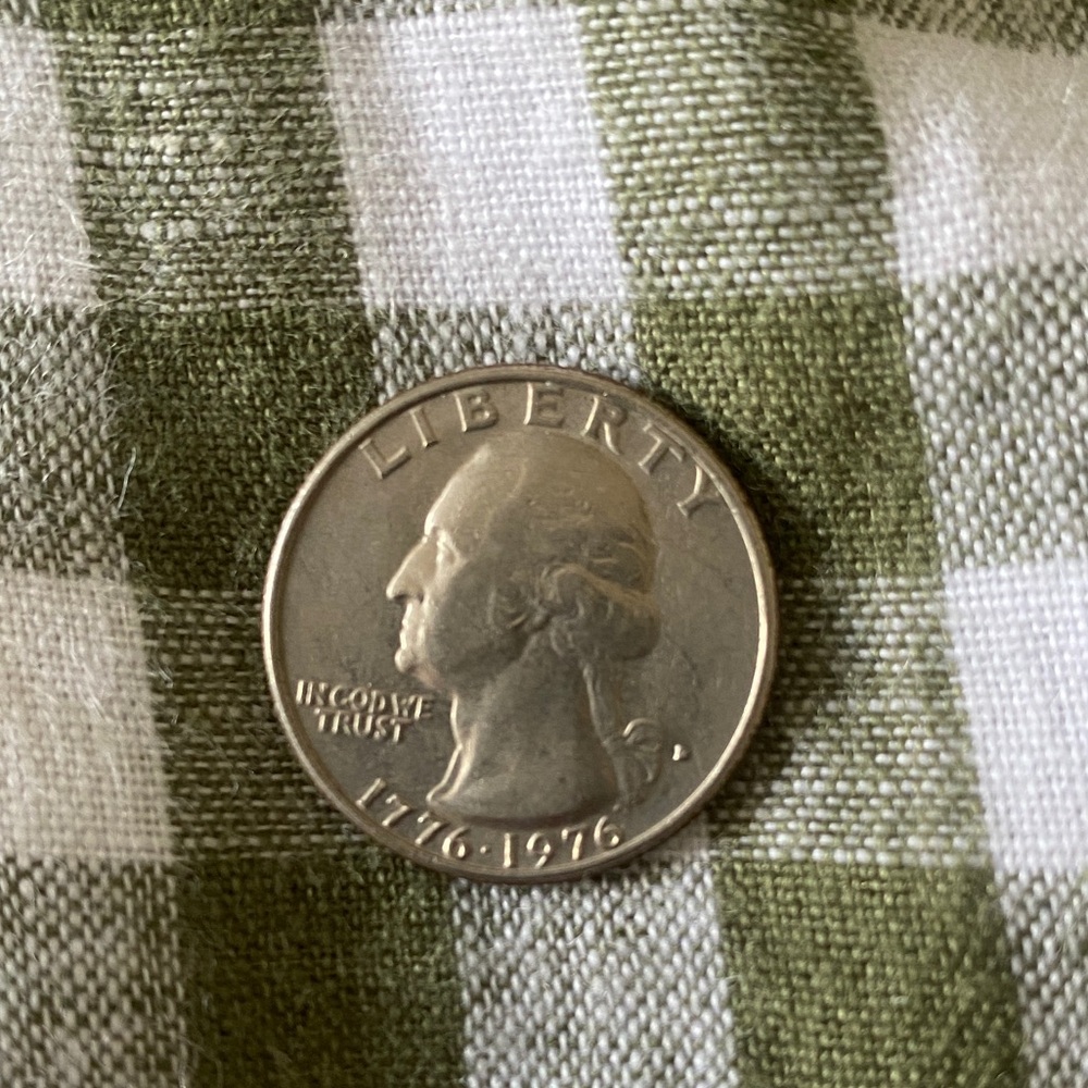 1776-1976 D US Bicentennial Quarter Rare Filled Mint Mark Regular